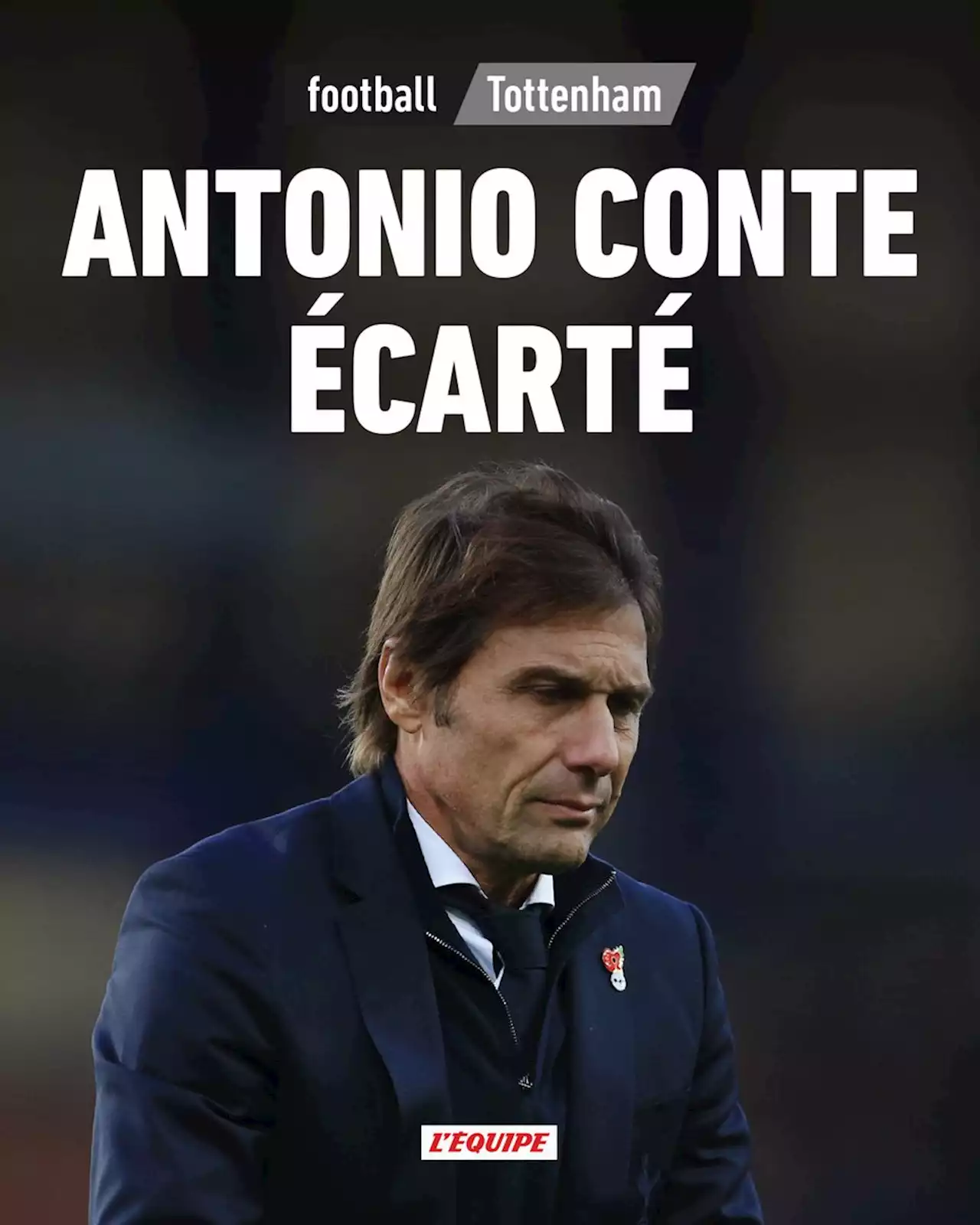 Tottenham se sépare d'Antonio Conte