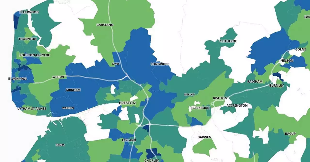 Lancashire's latest Covid hotspots as cases soar by 466% in one area