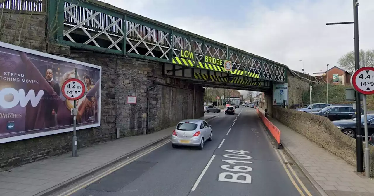 LIVE: Road shut both ways after 'lorry overturns under railway bridge'