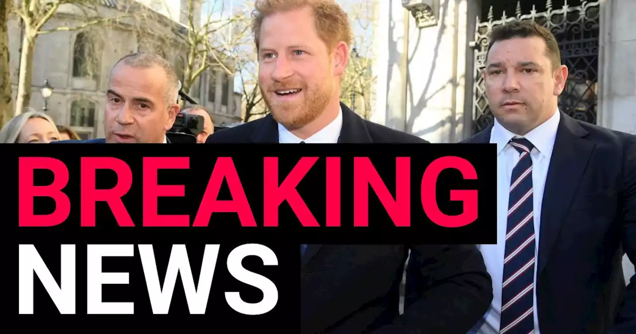 Prince Harry arrives at High Court in London for legal battle