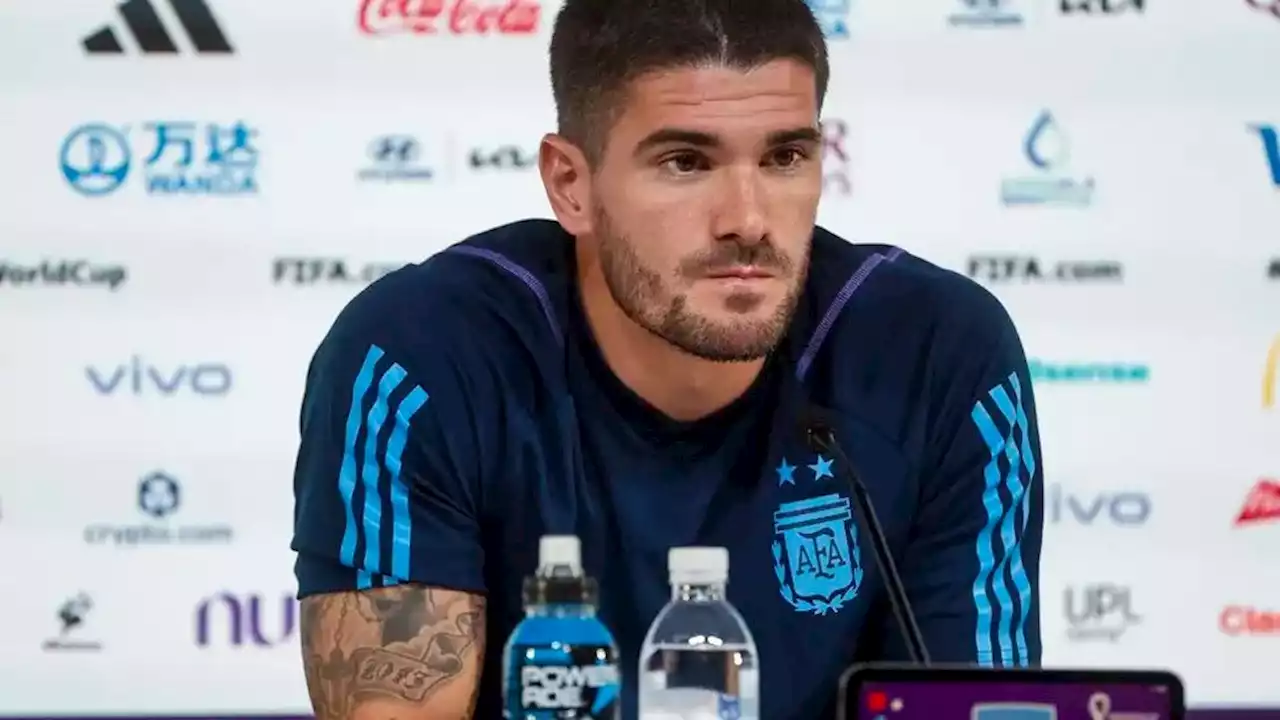 Rodrigo De Paul: 'Lo más lindo es que la gente te agradezca' | El volante del seleccionado argentino reveló algunas intimidades