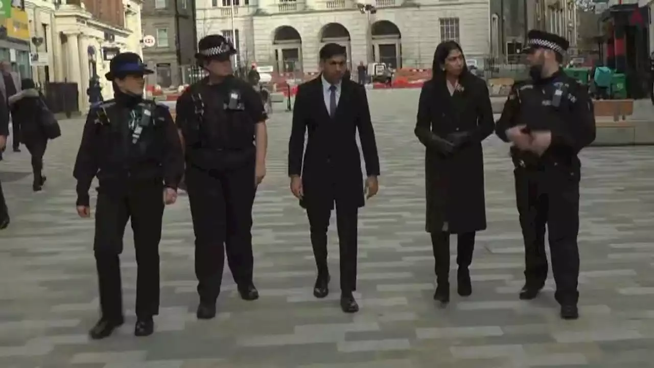 Rishi Sunak and Suella Braverman heckled over small boats crackdown during walkabout in Chelmsford