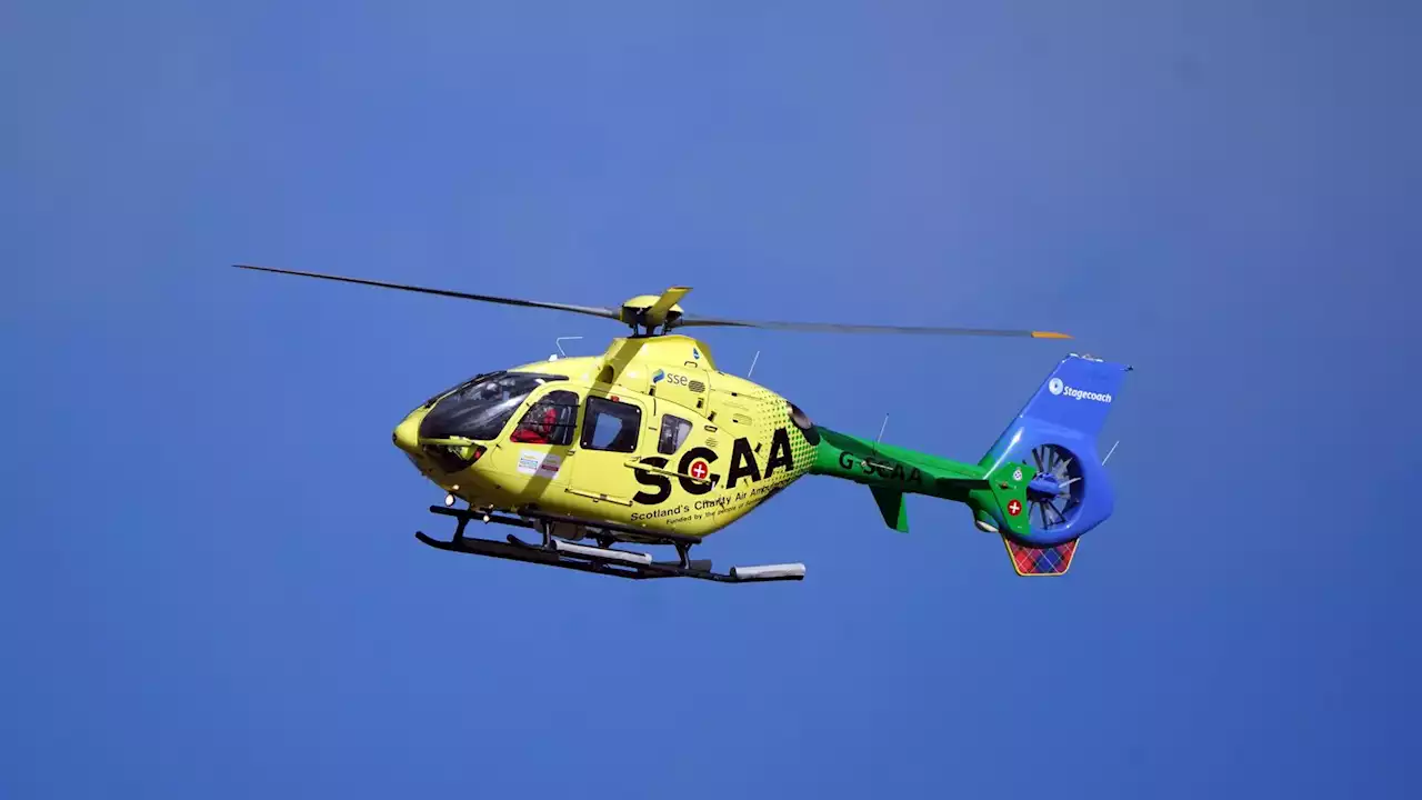 Three-year-old boy airlifted to hospital with life-threatening injuries after crash in Aberdeenshire