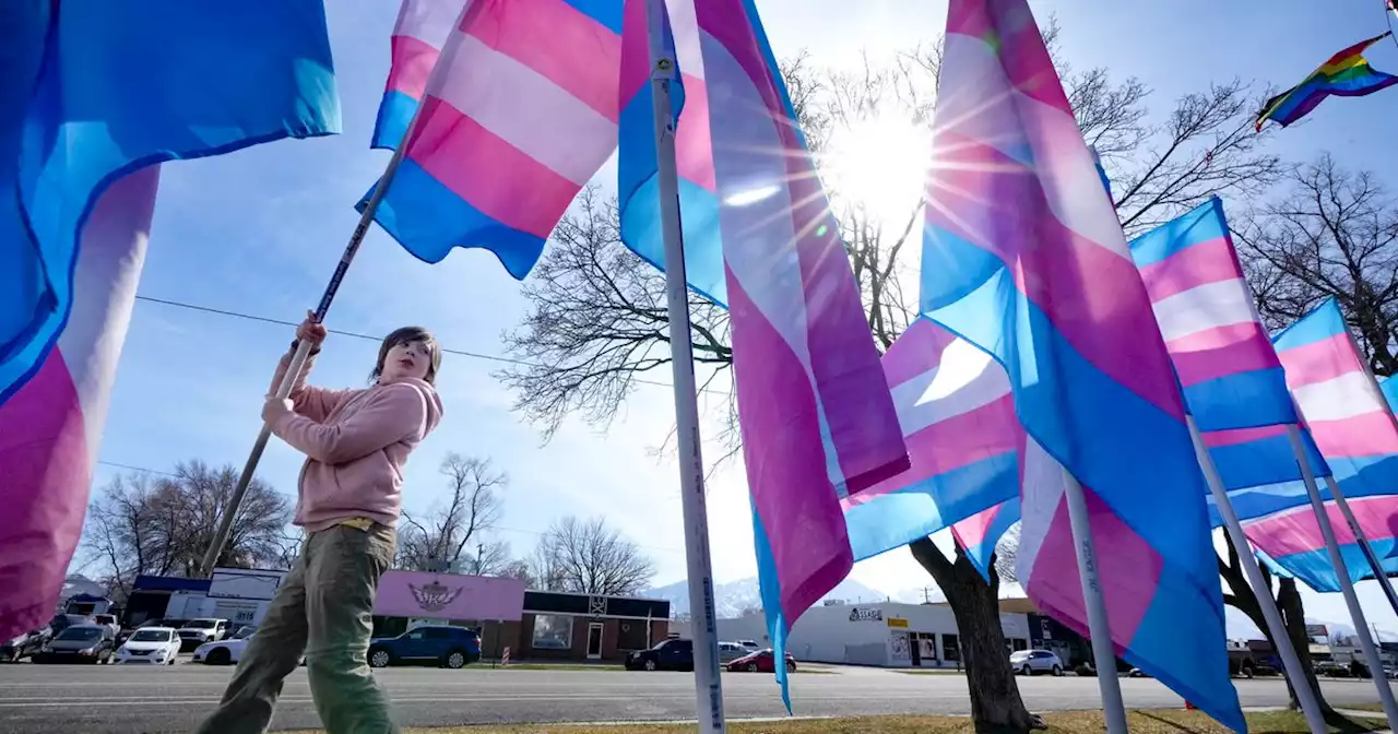 Utah group flies the flags for Transgender Day of Visibility