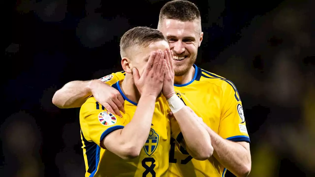 Fotboll: Sverige körde över Azerbajdzjan – Jesper Karlsson med drömmål