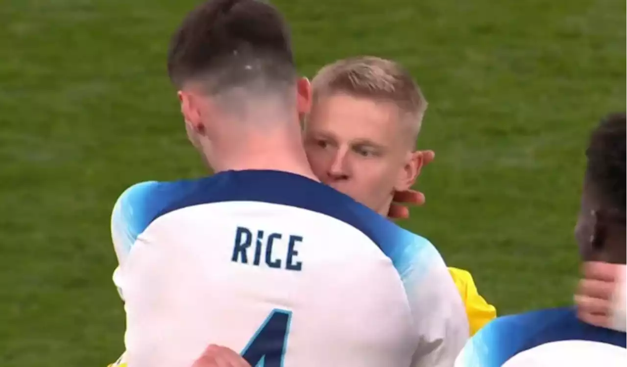 Arsenal fans convinced they know what Zinchenko told transfer target Rice