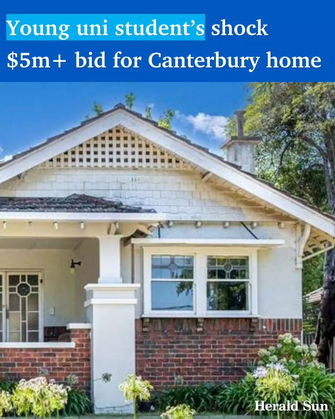 International uni student pushes Canterbury home to $5.11m in front of 100 people at competitive auction - realestate.com.au