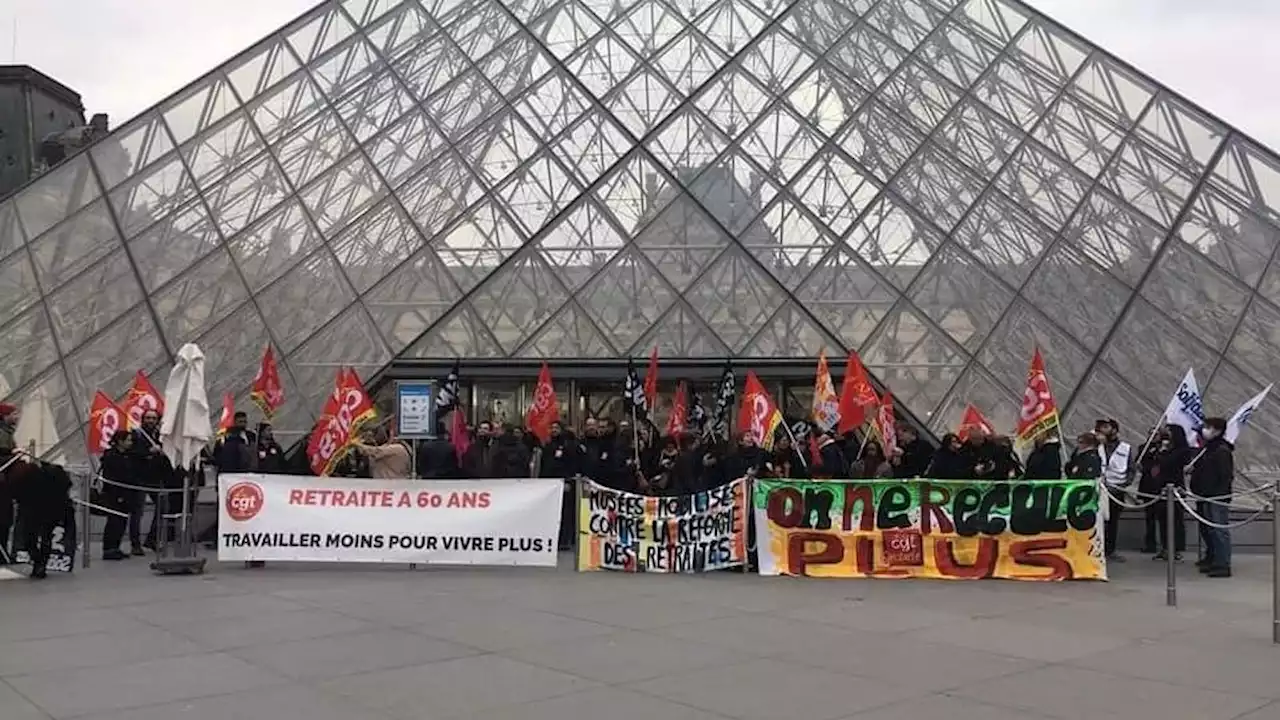 Le musée du Louvre bloqué par des manifestants opposés à la réforme des retraites