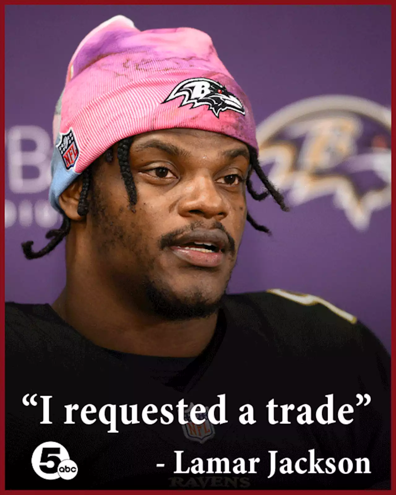 Lamar Jackson says he has requested trade from Ravens