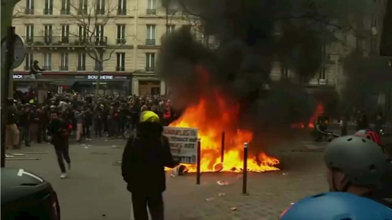 Manifestation du 28 mars à Paris: des tensions en marge du cortège, 27 personnes interpellées