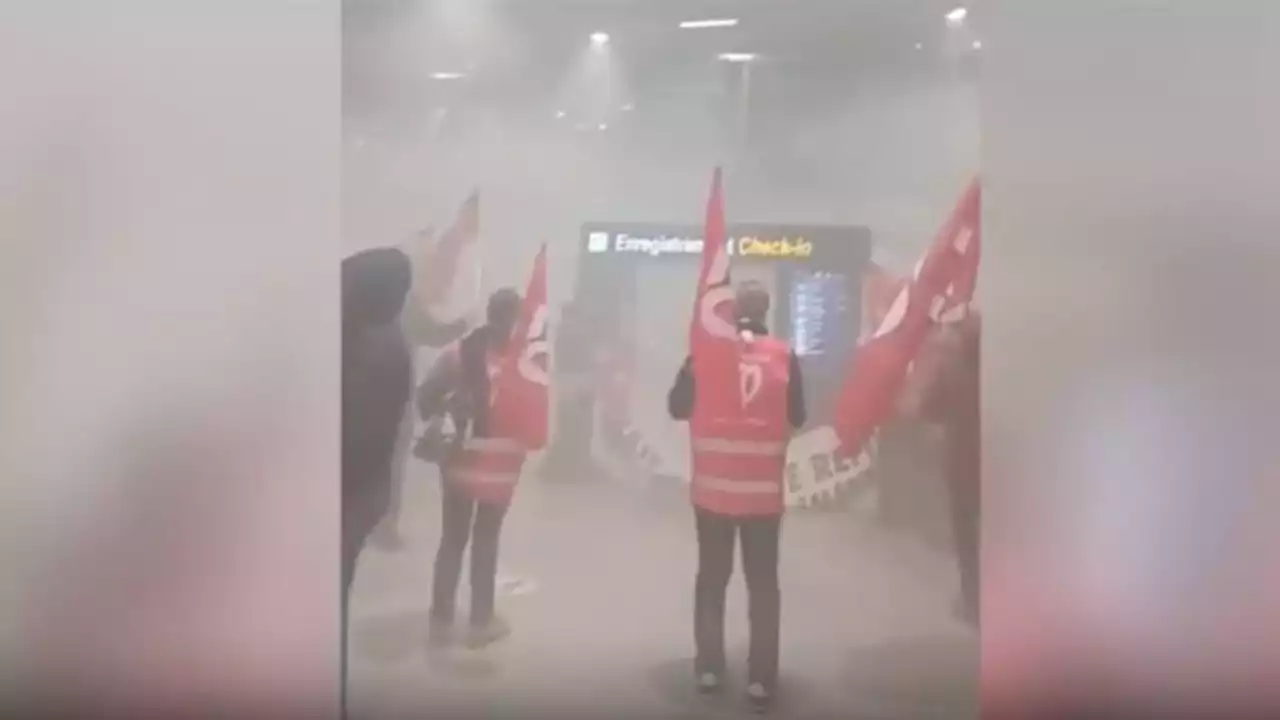 Protesters enter Biarritz airport in southwest France amid demonstrations over pension reforms | CNN