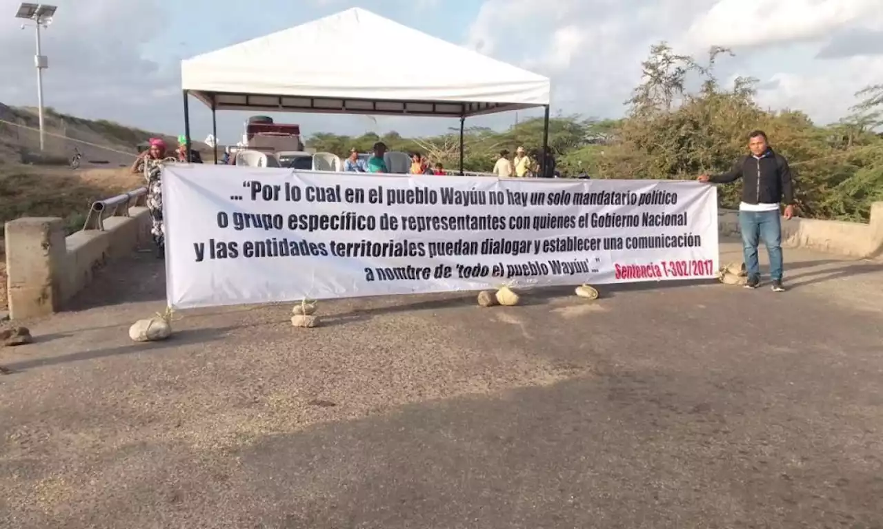 Carreteras de la Guajira bloqueadas: indígenas wayús en paro