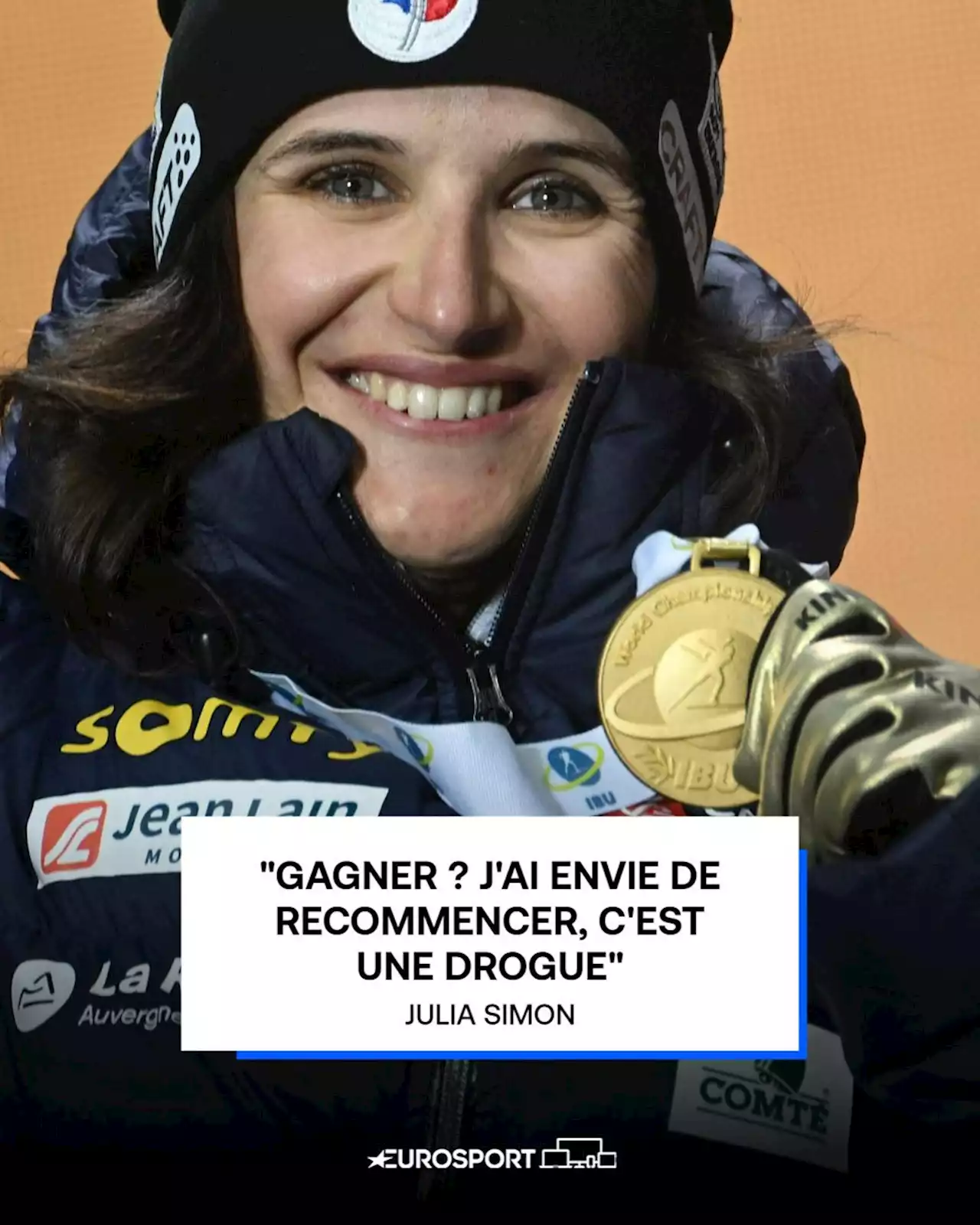 Coupe du monde - Julia Simon s'est prise au jeu du succès et du globe : 'Je veux recommencer, c'est une drogue'