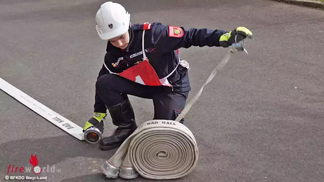 Oö: Feuerwehr-Nachwuchs → Feuerwehrjugend Steyr-Land sicherte sich 'Mini-Matura' in Bad Hall