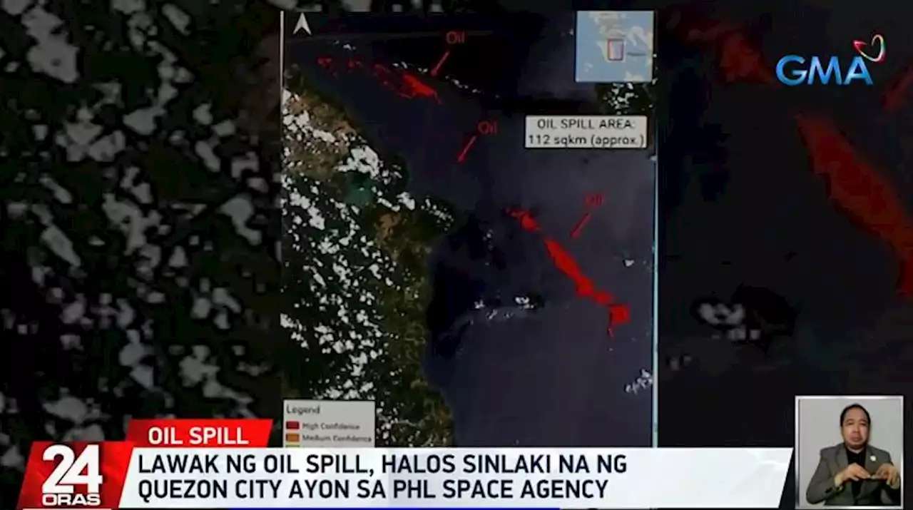 Extent of oil spill almost the size of Quezon City — PhilSA