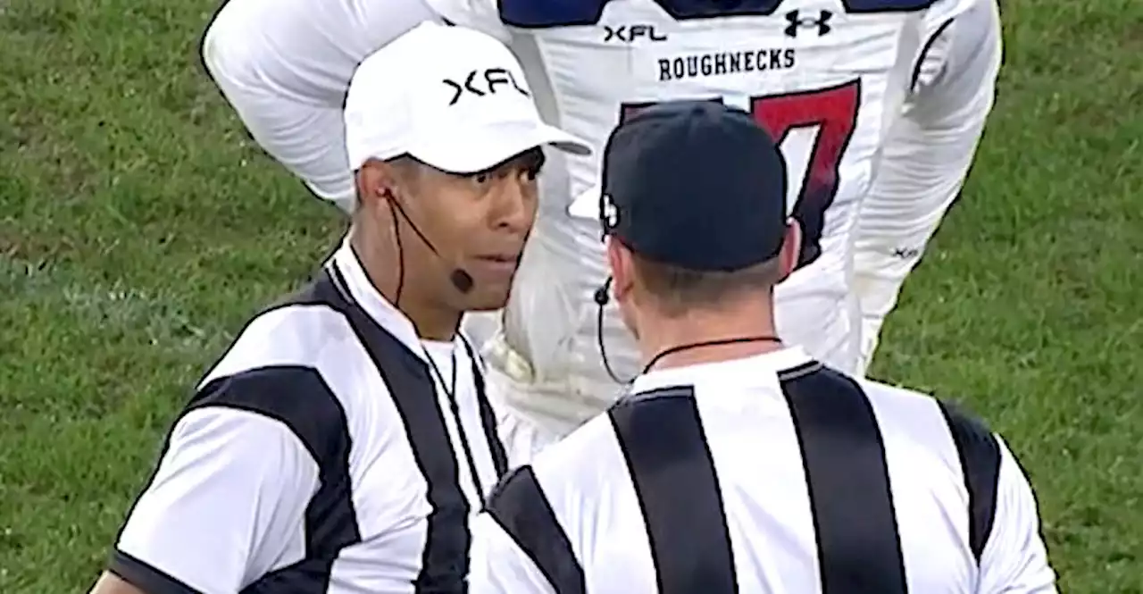 XFL Referees' Surreal Conversation About Water-Squirting Penalty Gives Us Life