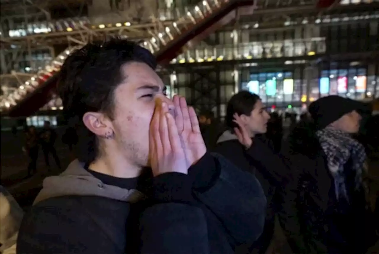 Angry youths challenge Macron and his pension law