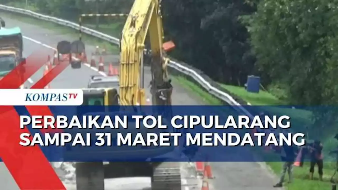 Jelang Arus Mudik, Jasa Marga Lakukan Perbaikan di Ruas Tol Cipularang yang Rusak