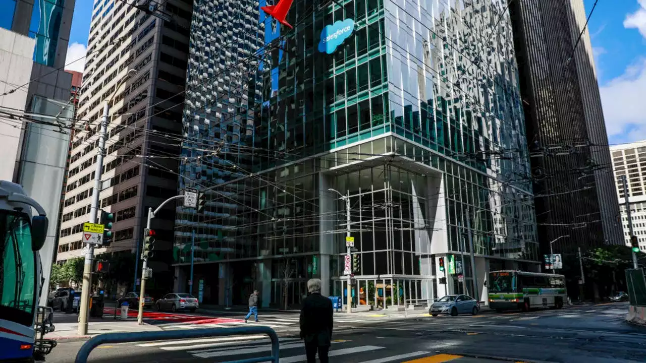 Broken glass at Salesforce East in San Francisco closes streets