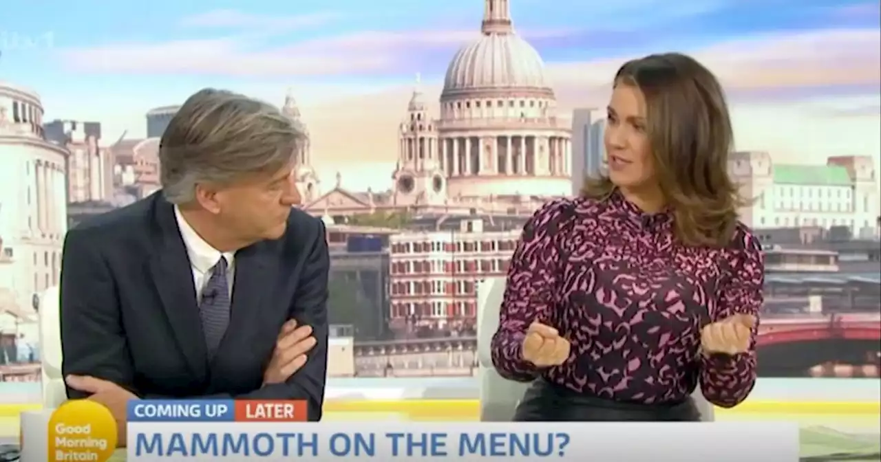 GMB's Susanna Reid makes gesture as Richard Madeley makes 'meat' joke on air