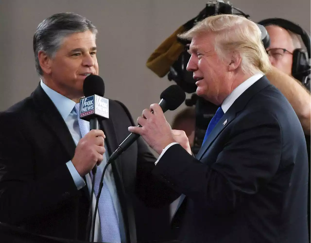 Donald Trump questioned about 'death and destruction' post by Sean Hannity