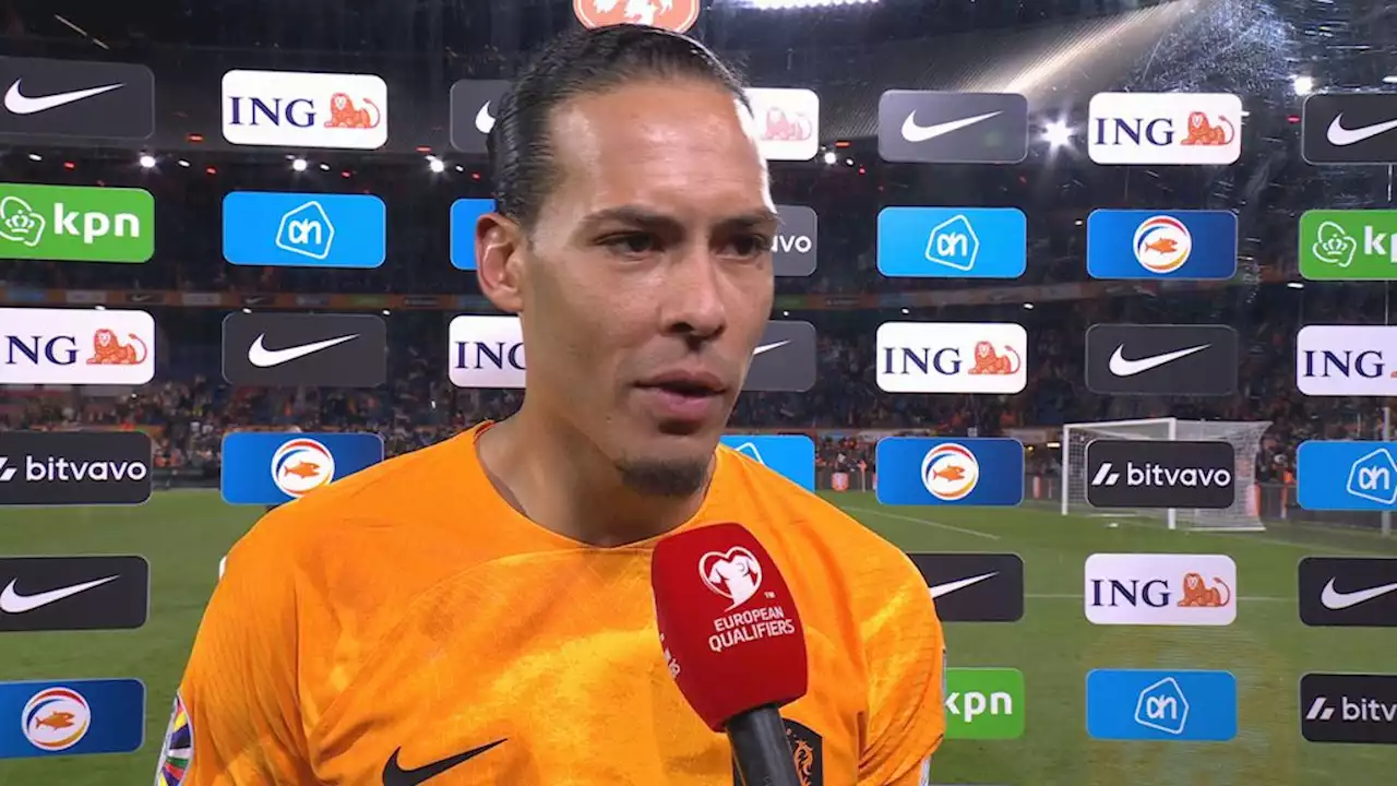 Van Dijk ziet tegen Gibraltar zelfde manco als tegen Frankrijk: 'Slordig in balbezit'