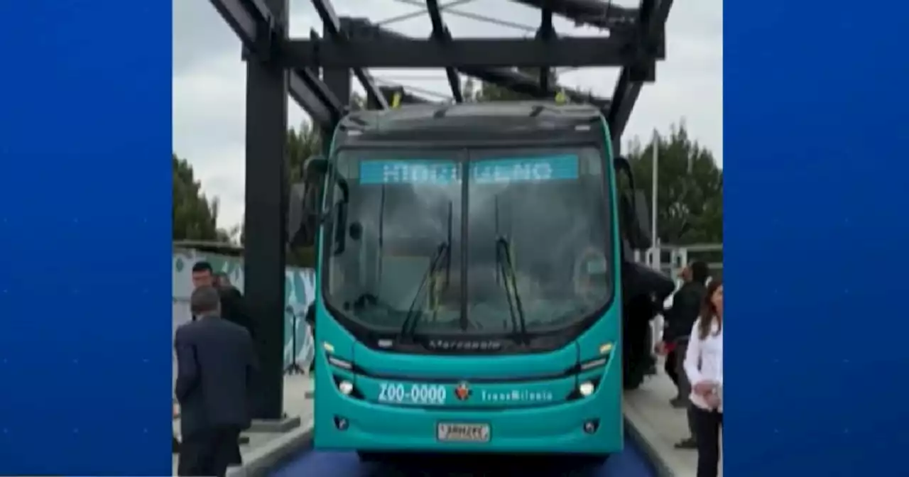 Así es el primer bus impulsado con hidrógeno que circulará en Bogotá