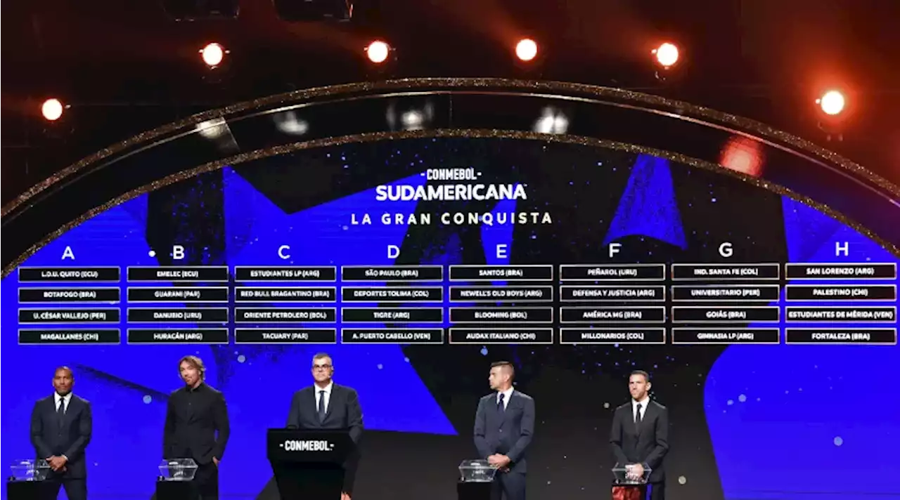 Con campeones continentales: los grupos de los colombianos en Copa Sudamericana