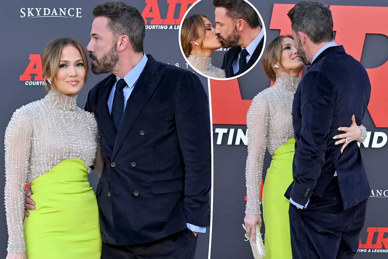 Ben Affleck and Jennifer Lopez pack on the PDA at ‘Air’ premiere