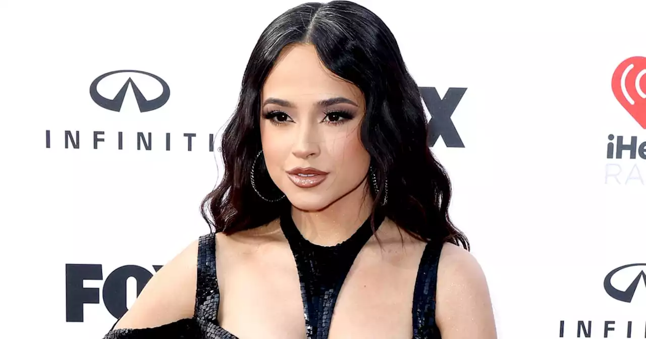 Becky G Doesn't Miss a Beat in a Sheer Evening Gown at the iHeartRadio Awards