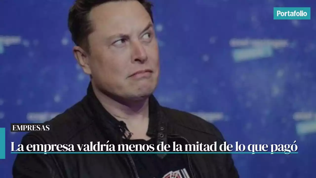 Musk afirma que Twitter perdió más de la mitad de su valor de mercado