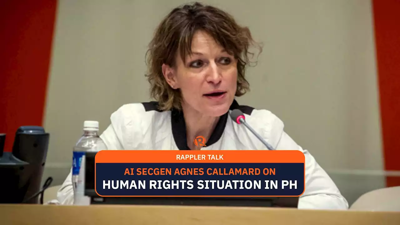 Rappler Talk: Amnesty International's Agnes Callamard on human rights in PH