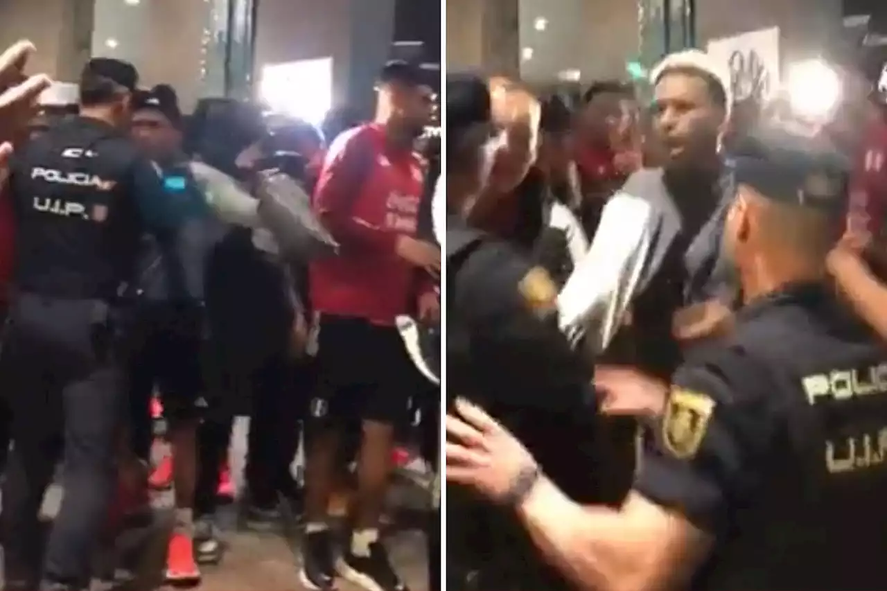 Peru players in mass brawl with Spanish police ahead of Morocco clash in Madrid