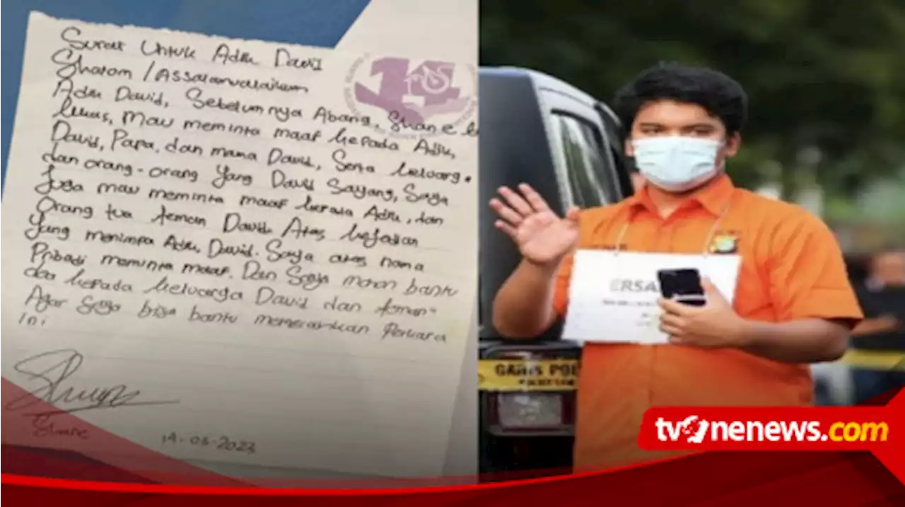 Shane Lukas Tulis Sepucuk Surat ke David Ozora, Isinya Tuai Reaksi Netizen