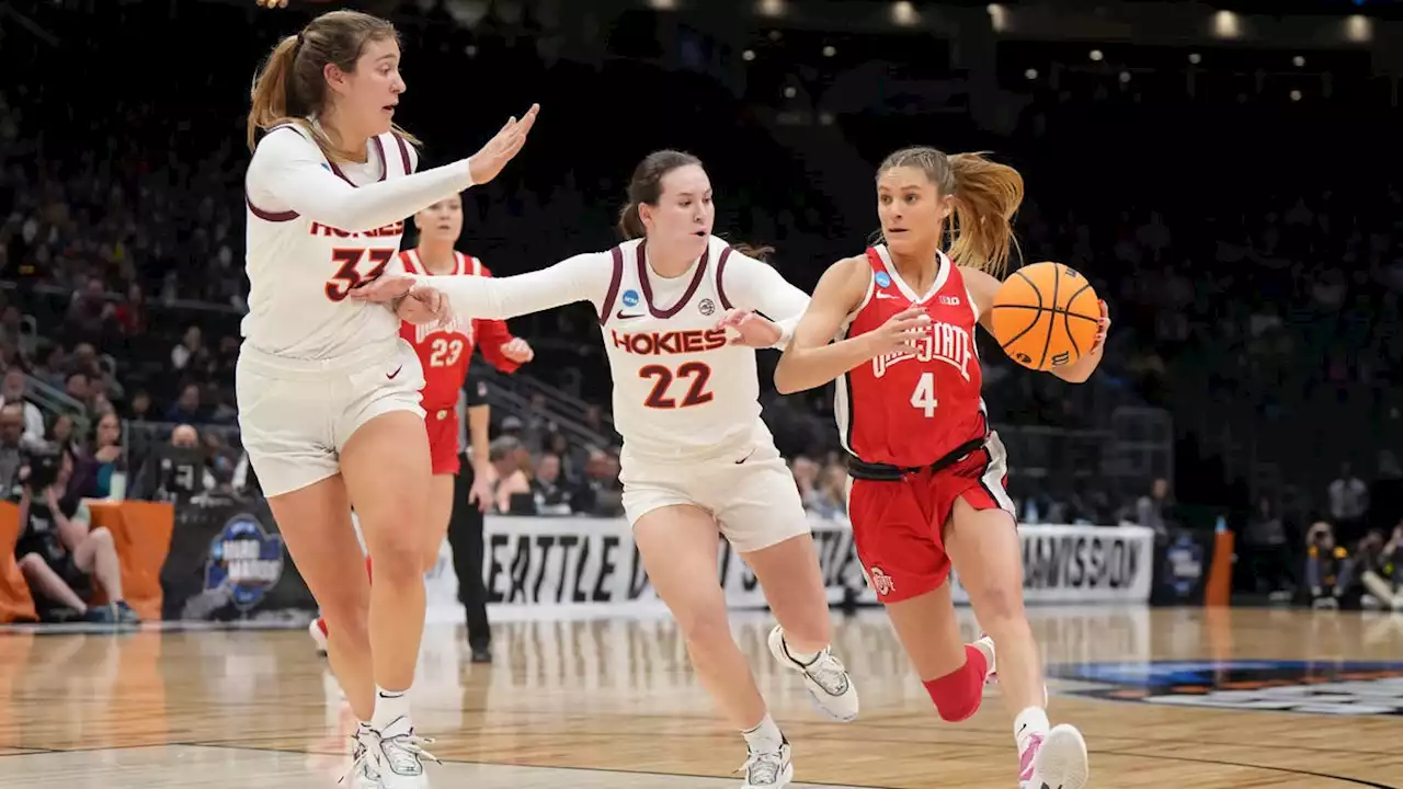 Women's NCAA Tournament live updates: Virginia Tech, Ohio State look to join South Carolina in Final Four