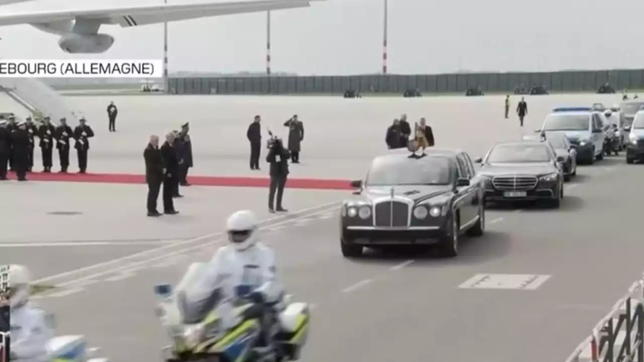 EN DIRECT - Charles III en Allemagne: le couple royal quitte l'aéroport