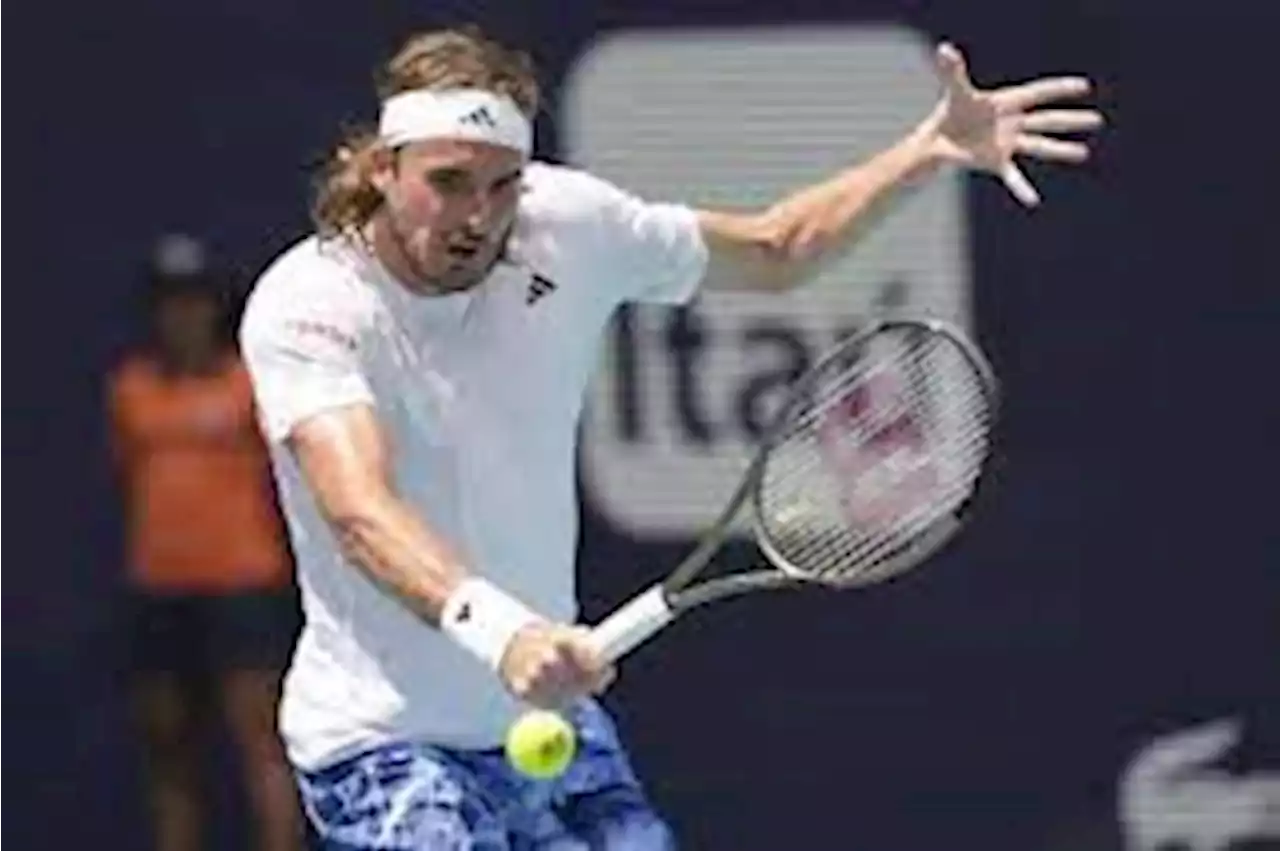 Tsitsipas wins in 1st action in Miami Open, Andreescu hurt | Associated Press