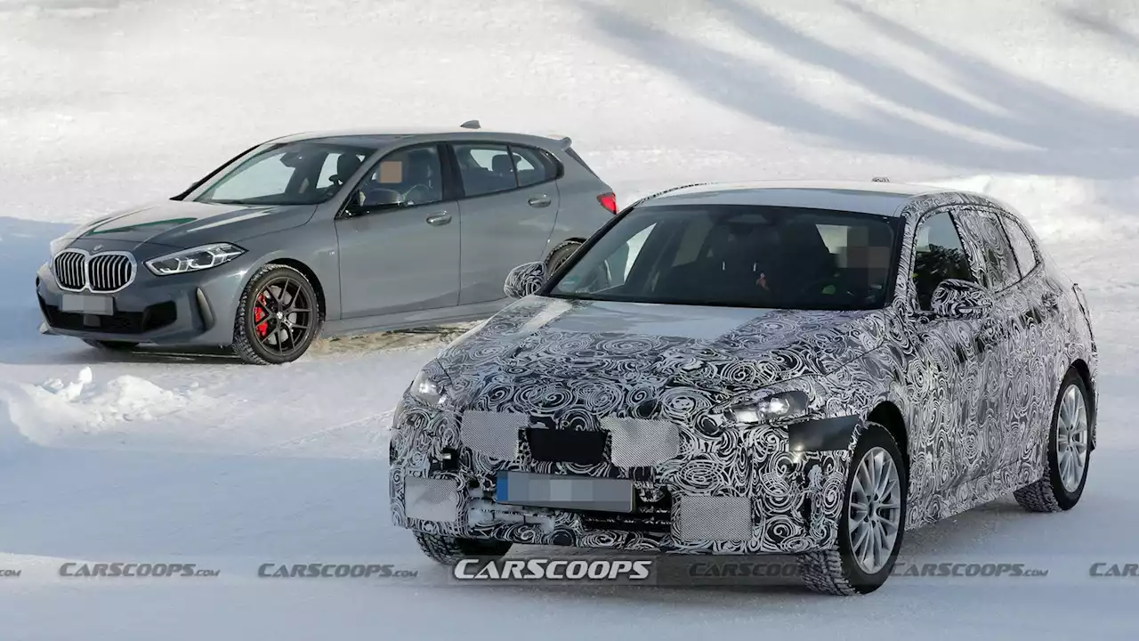 2024 BMW 1-Series Spied Alongside The Current Model | Carscoops