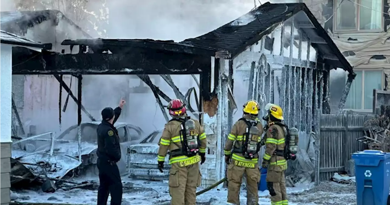 Wednesday morning fire destroys garage in southeast Calgary home - Calgary | Globalnews.ca