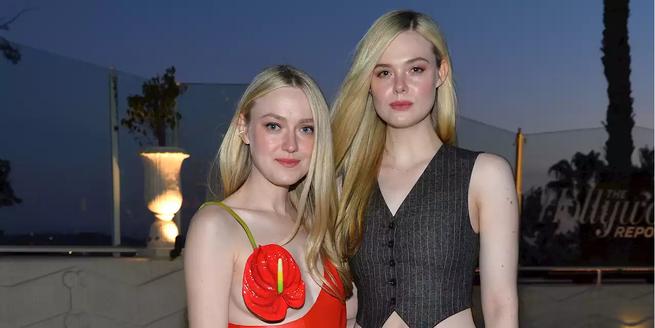 Sisters Dakota and Elle Fanning Show Off Their Contrasting Styles at LA Dinner