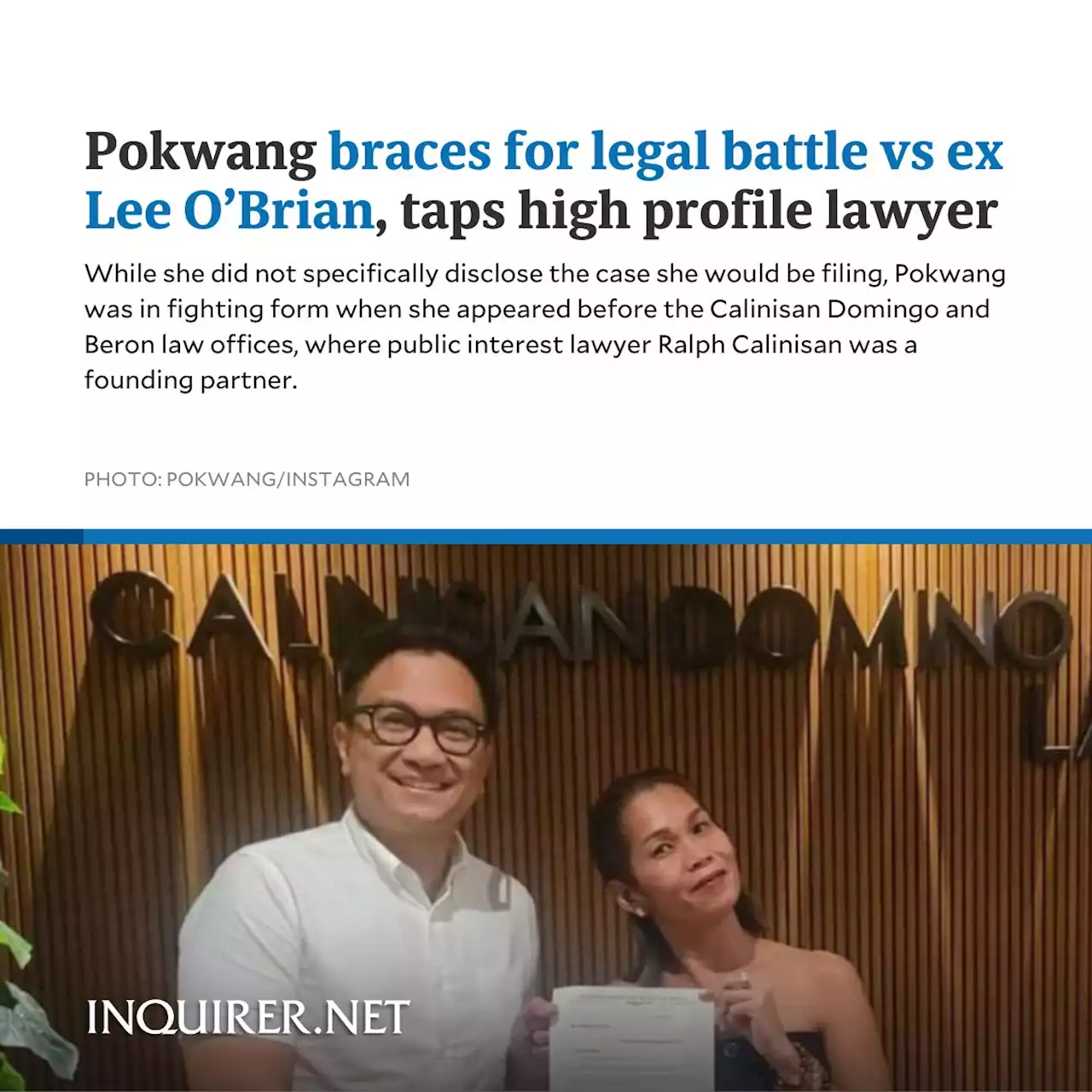 Pokwang braces for legal battle vs ex Lee O’Brian, taps high profile lawyer