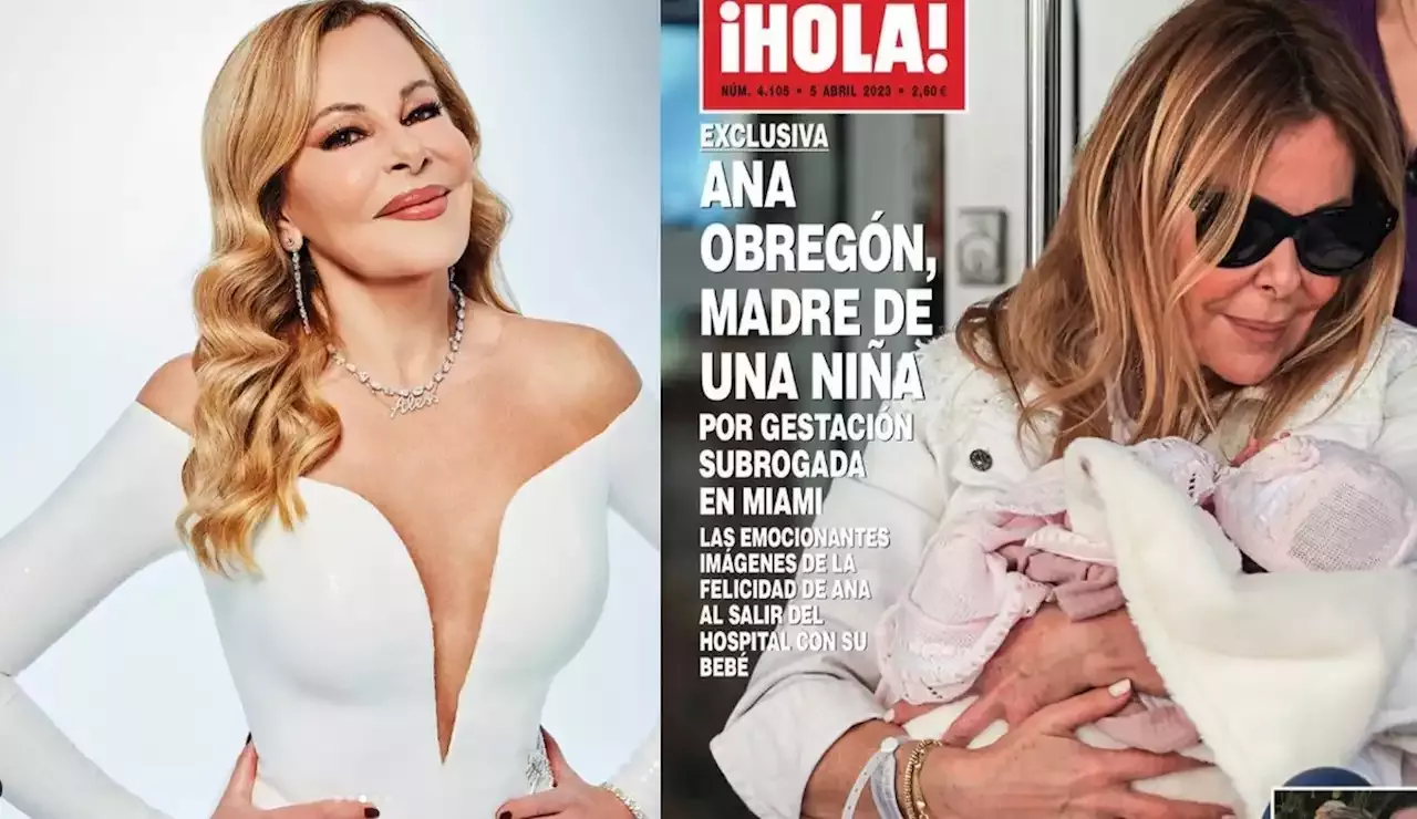 Atriz espanhola Ana Obregón vira mãe aos 68 anos por meio de barriga de aluguel e foto