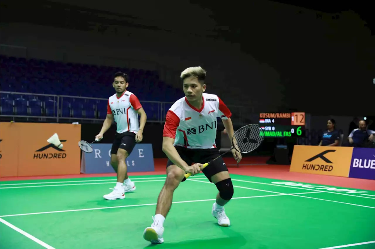 Hajar Wakil Jepang, Pramudya/Yeremia Mengawali Spain Masters 2023 dengan Apik