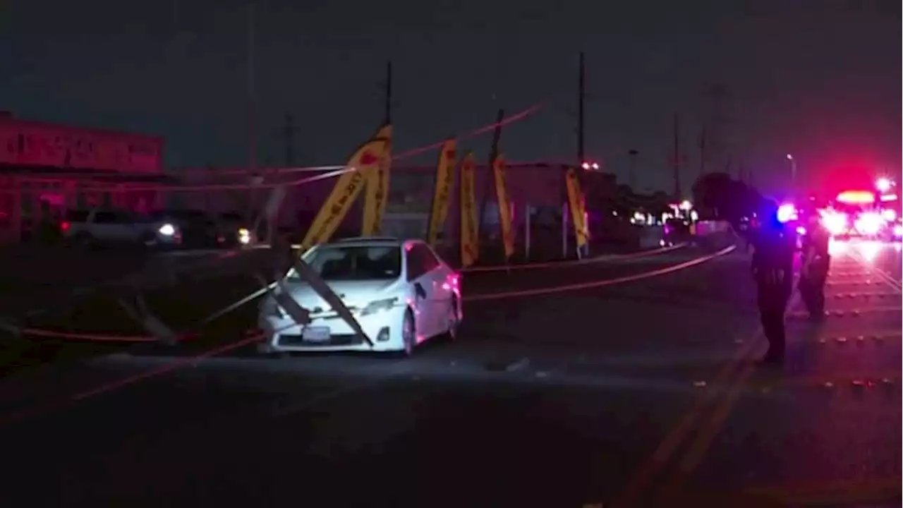 Power poles back up after crash causes widespread outages in NW Harris County