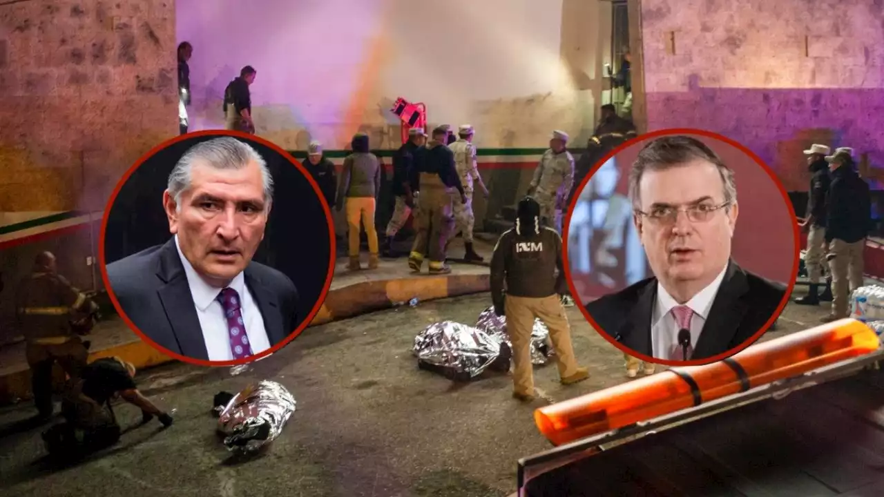 Choca Adán Augusto López vs Ebrard por tragedia migrante