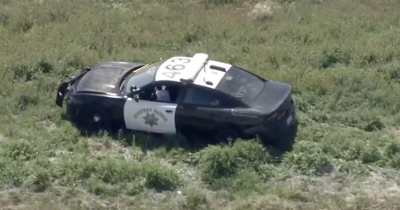 Man jumps out of stolen CHP cruiser during chase near Lancaster