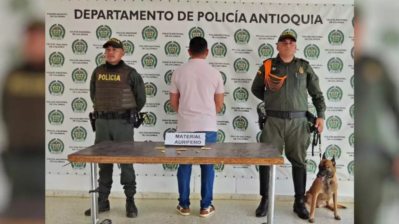 En Caucasia capturaron una persona con una millonada en oro