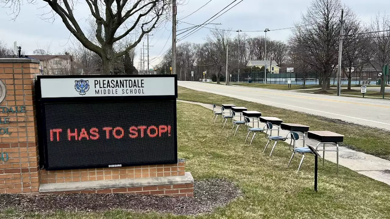 Suburban Chicago School Reveals Reason Behind Empty Desks Placed Outside Building