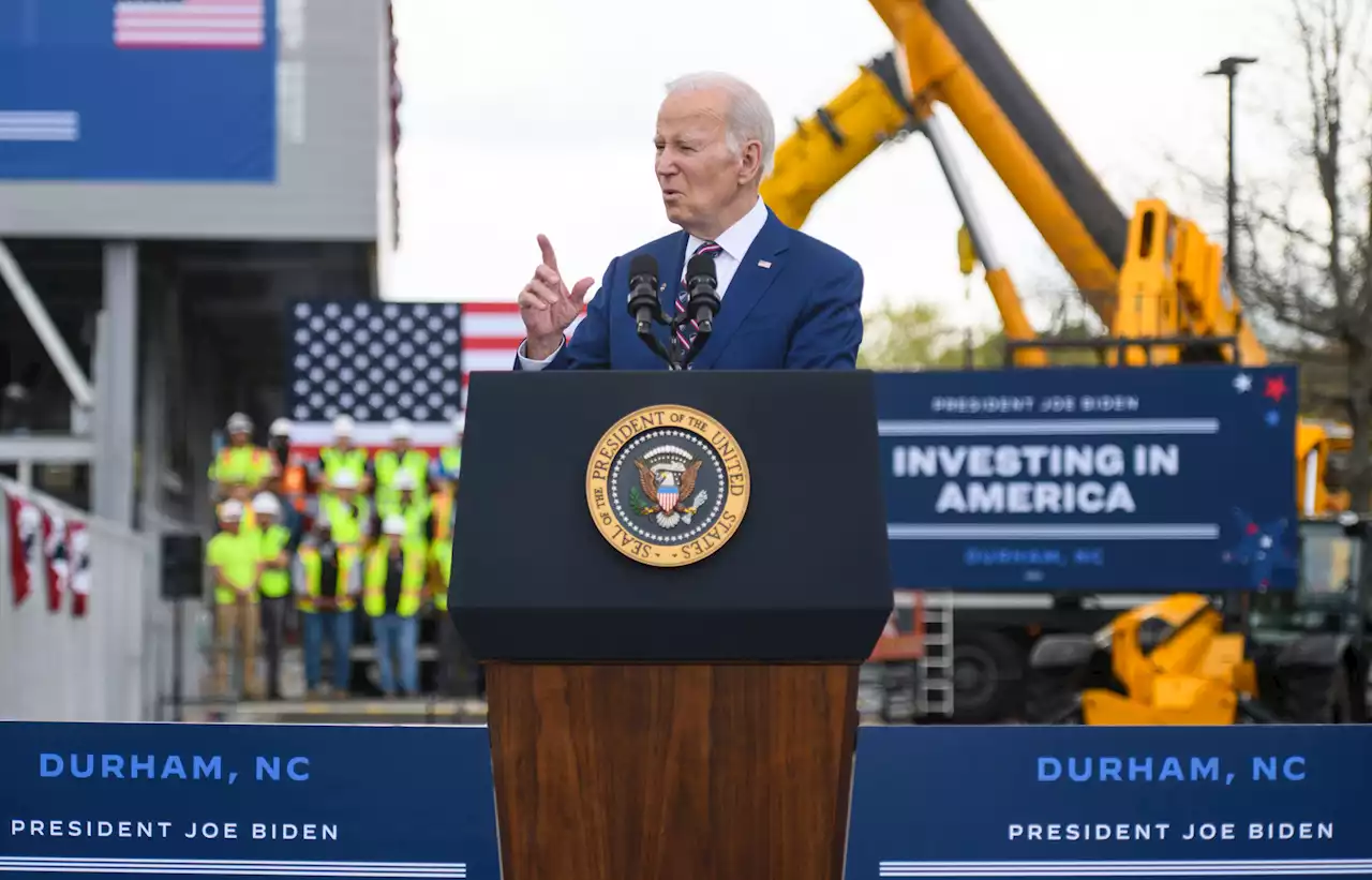 Joe Biden's 'hot mic' moment while visiting factory viewed 3M times