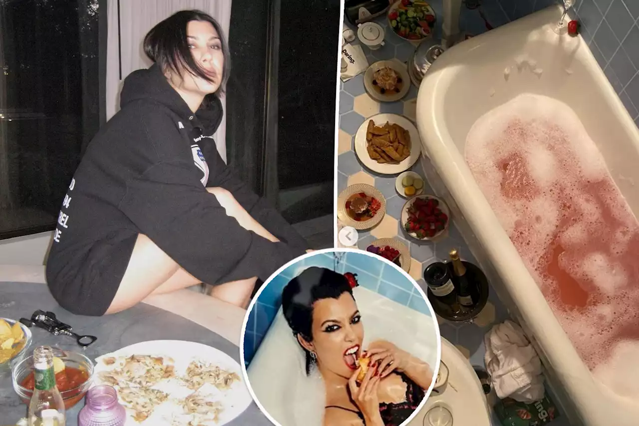 ‘Gross’ Kourtney Kardashian called ‘disgusting’ for bringing food into bathroom